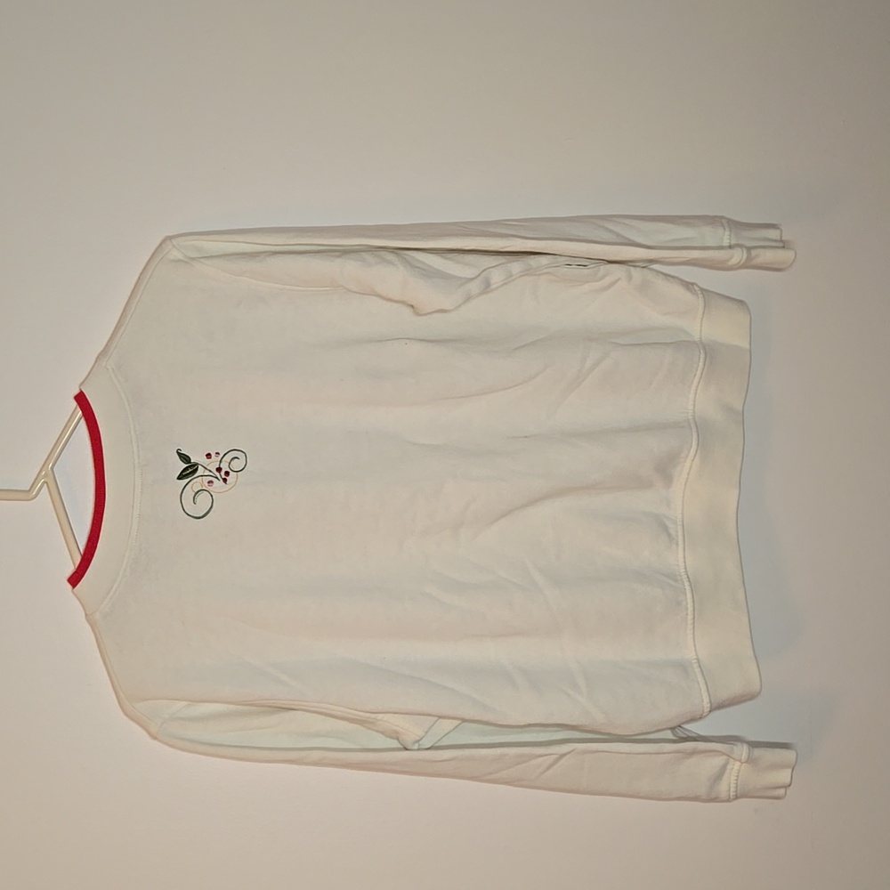Baxter Wells Cardinal Christmas Crewneck Sweatshirt Size Large Petite - Picture 7 of 8